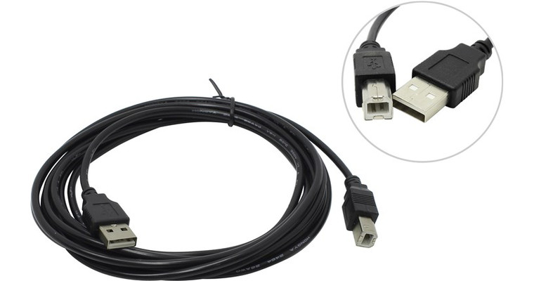 Кабель ExeGate USB 2.0 A-B (3 м) (EX138940RUS) Кабель ExeGate USB 2.0 A-B (3 м) (EX138940RUS)