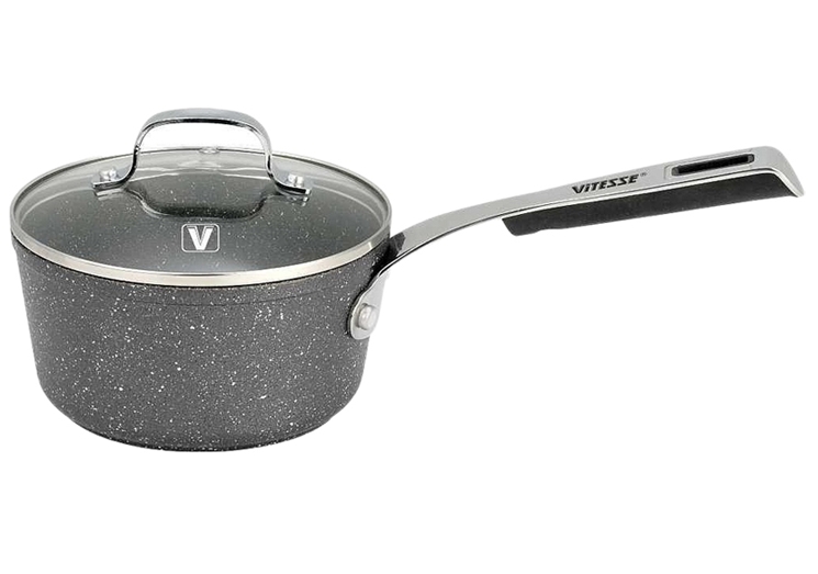 Кастрюля с длинной ручкой Vitesse Graystone VS-2533 Кастрюля с длинной ручкой Vitesse Graystone VS-2533
