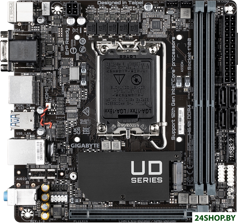 Материнская плата Gigabyte H610I DDR4 (rev. 1.0) Материнская плата Gigabyte H610I DDR4 (rev. 1.0)