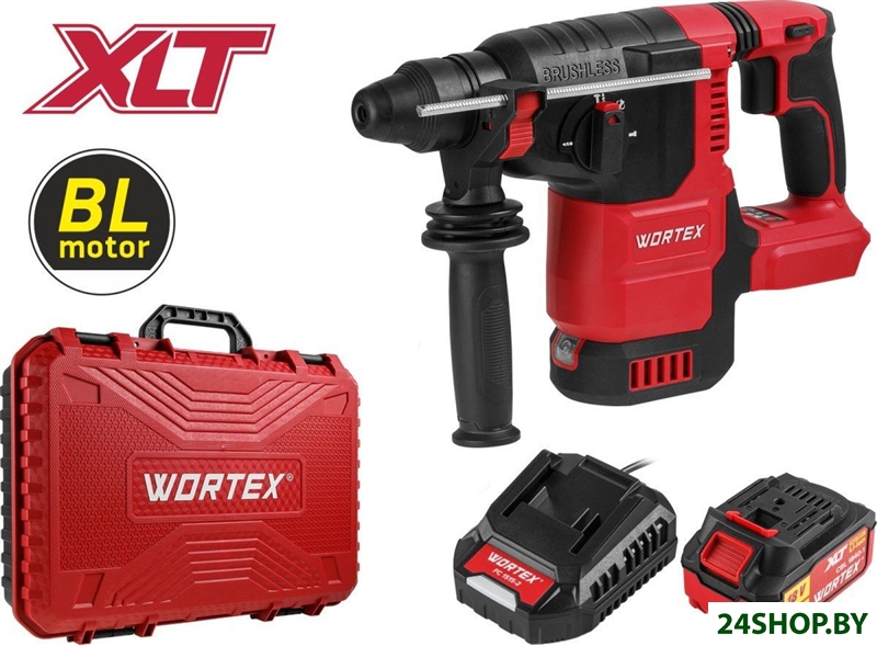 Перфоратор Wortex CRH 1822 Set 1334921 (с 1-им АКБ, кейс) Перфоратор Wortex CRH 1822 Set 1334921 (с 1-им АКБ, кейс)