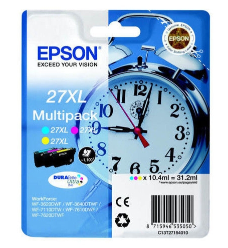 Картридж струйный EPSON C13T27154022 желтый/голубой/пурпурный Картридж струйный EPSON C13T27154022 желтый/голубой/пурпурный