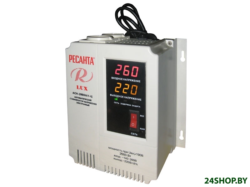 Стабилизатор РЕСАНТА АСН-2000Н/1-Ц Lux Стабилизатор РЕСАНТА АСН-2000Н/1-Ц Lux