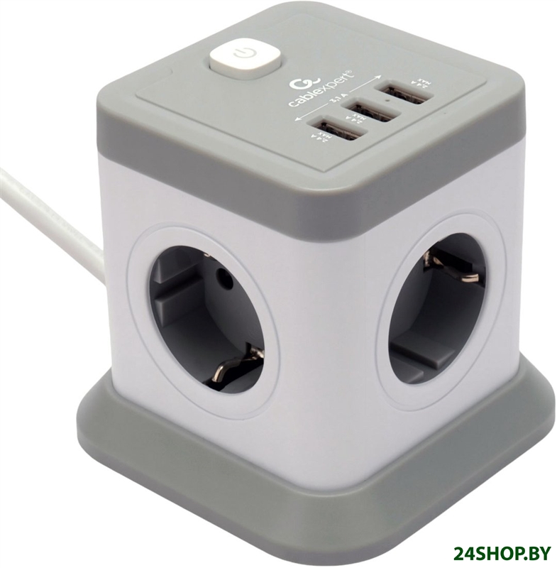 Сетевой фильтр Cablexpert TWR-4-U3-W-2 Сетевой фильтр Cablexpert TWR-4-U3-W-2