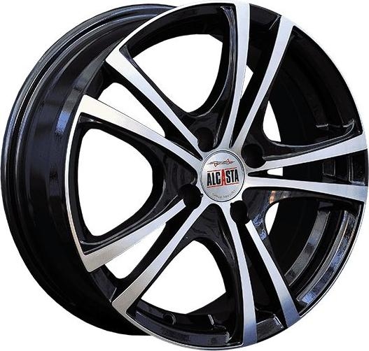 Литые диски Alcasta M05 15x6 4x100мм DIA 54.1мм ET 48мм BKF Литые диски Alcasta M05 15x6 4x100мм DIA 54.1мм ET 48мм BKF