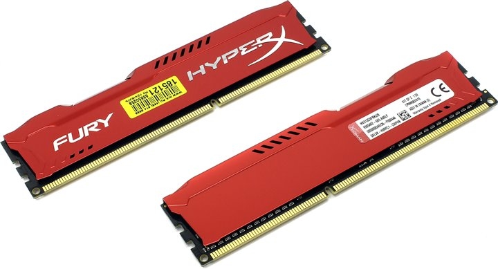 Оперативная память HyperX Fury Red 2x4GB KIT DDR3 PC3-10600 (HX313C9FRK2/8) Оперативная память HyperX Fury Red 2x4GB KIT DDR3 PC3-10600 (HX313C9FRK2/8)