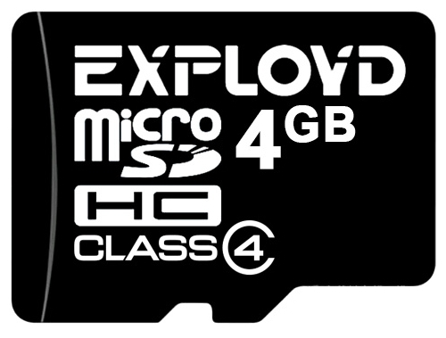 Карта памяти Exployd microSDHC Class 4 4GB Карта памяти Exployd microSDHC Class 4 4GB