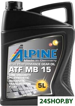 Трансмиссионное масло Alpine ATF MB 15 5л Трансмиссионное масло Alpine ATF MB 15 5л