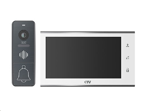 Комплект видеодомофона CTV DP4707IP (белый) Комплект видеодомофона CTV DP4707IP (белый)