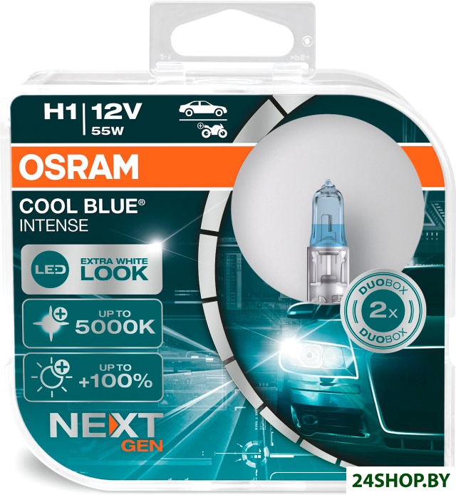 Галогенная лампа Osram Cool Blue Intense Next Gen H1 64150CBN-HCB (пластиковый бокс, 2 шт) Галогенная лампа Osram Cool Blue Intense Next Gen H1 64150CBN-HCB (пластиковый бокс, 2 шт)