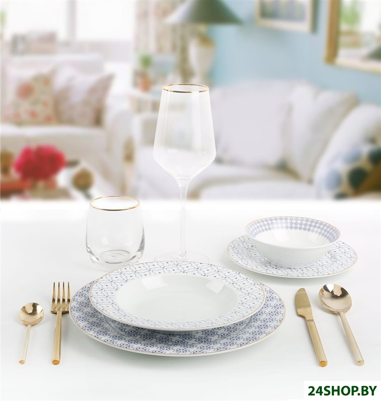 Набор тарелок Arya Elegant Aqua 8680943214454 Набор тарелок Arya Elegant Aqua 8680943214454