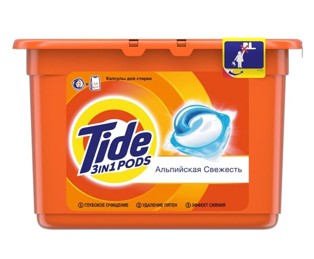 Капсулы для стирки Tide Все в 1 Pods Альпийская свежесть (15х25.2 г) Капсулы для стирки Tide Все в 1 Pods Альпийская свежесть (15х25.2 г)