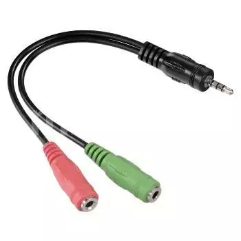 Переходник Hama H-54573 2xJack 3.5 (f)/Jack 3.5 (m) (00054573) (черный) Переходник Hama H-54573 2xJack 3.5 (f)/Jack 3.5 (m) (00054573) (черный)