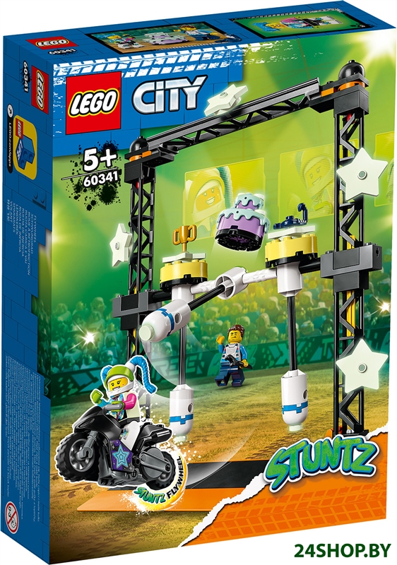 Конструктор LEGO City 60341 Трюковое испытание Нокдаун Конструктор LEGO City 60341 Трюковое испытание Нокдаун