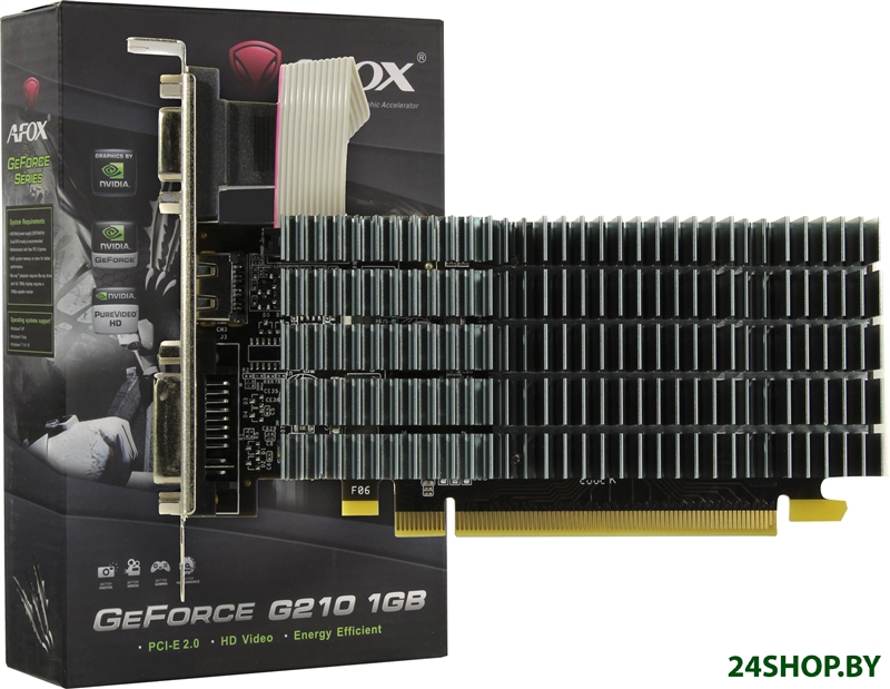 Видеокарта AFOX GeForce GT 210 1GB DDR2 AF210-1024D2LG2 Видеокарта AFOX GeForce GT 210 1GB DDR2 AF210-1024D2LG2