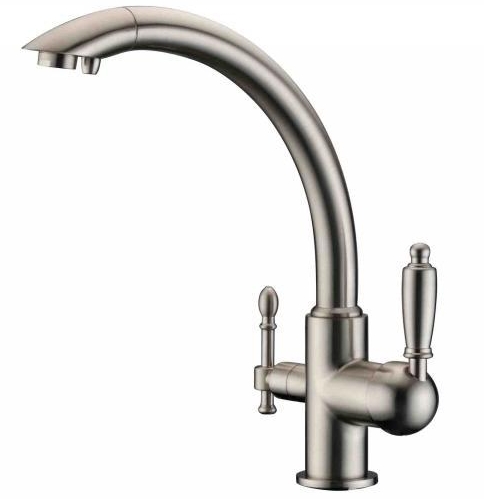 Смеситель кухонный ZorG CLEAN WATER ZR 314 YF-33 NIСKEL Смеситель кухонный ZorG CLEAN WATER ZR 314 YF-33 NIСKEL
