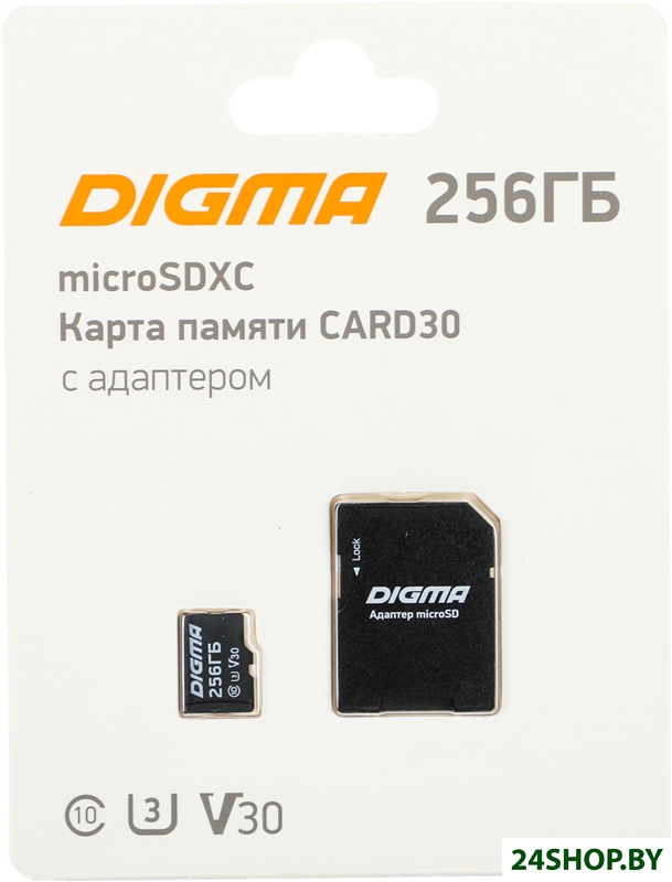 Карта памяти Digma MicroSDXC Class 10 Card30 DGFCA256A03 Карта памяти Digma MicroSDXC Class 10 Card30 DGFCA256A03
