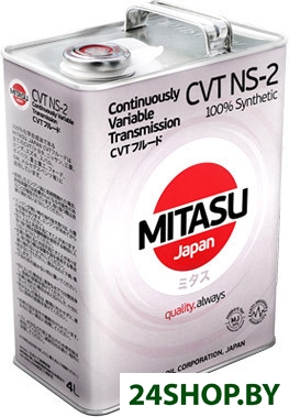 Трансмиссионное масло Mitasu MJ-326 CVT NS-2 FLUID 100% Synthetic 4л Трансмиссионное масло Mitasu MJ-326 CVT NS-2 FLUID 100% Synthetic 4л