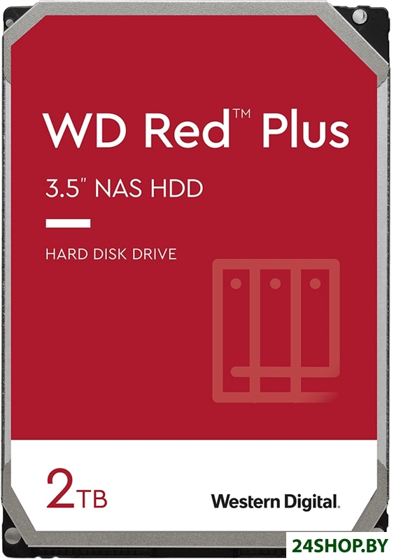 Жесткий диск WD Red Plus 2TB WD20EFPX Жесткий диск WD Red Plus 2TB WD20EFPX