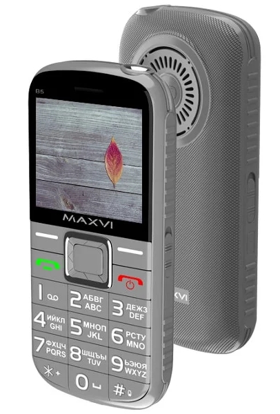 Мобильный телефон Maxvi B5 (серый) Мобильный телефон Maxvi B5 (серый)