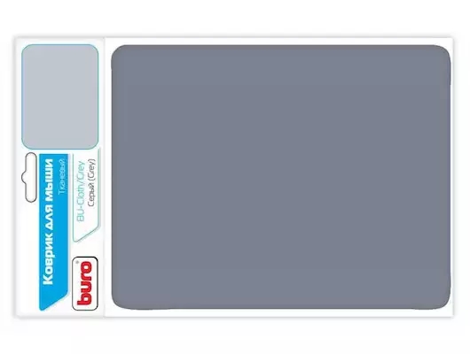 Коврик для мыши Buro BU-CLOTH/grey матерчатый Коврик для мыши Buro BU-CLOTH/grey матерчатый