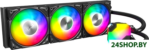 Жидкостное охлаждение для процессора Montech HyperFlow ARGB 360 (черный) Жидкостное охлаждение для процессора Montech HyperFlow ARGB 360 (черный)