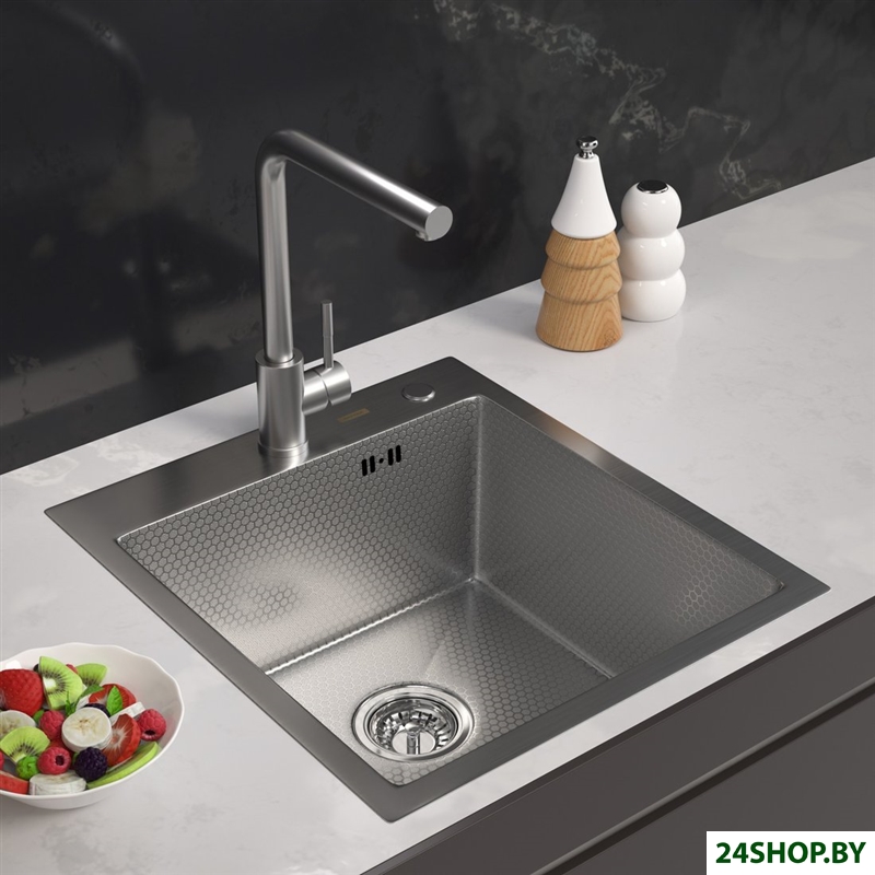Кухонная мойка ARFEKA ECO AR 450*500 SATIN DECOR Кухонная мойка ARFEKA ECO AR 450*500 SATIN DECOR