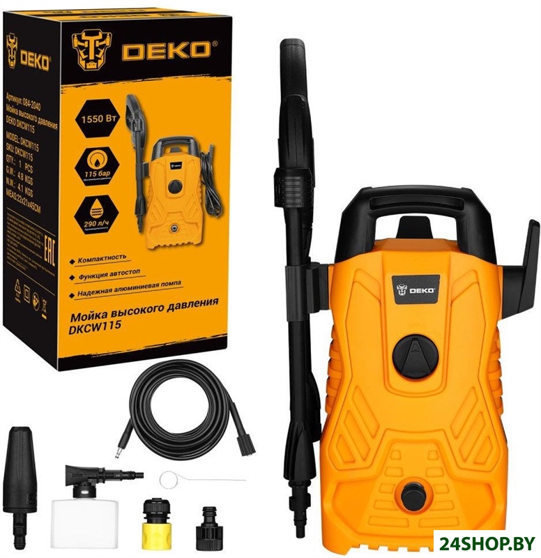 Мойка высокого давления Deko DKCW115 084-2040 Мойка высокого давления Deko DKCW115 084-2040
