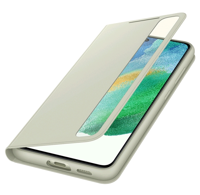 Чехол SAMSUNG Smart Clear View Cover для S21 FE Olive (EF-ZG990CMEGRU) Чехол SAMSUNG Smart Clear View Cover для S21 FE Olive (EF-ZG990CMEGRU)
