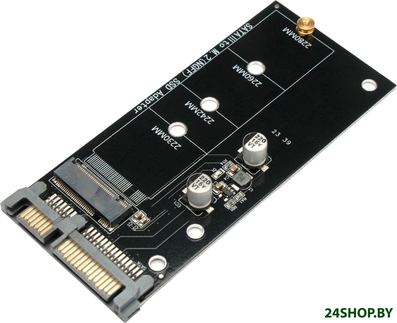 Адаптер для подключения M.2 накопителей Cablexpert EE18-M2S3PCB-02 Адаптер для подключения M.2 накопителей Cablexpert EE18-M2S3PCB-02
