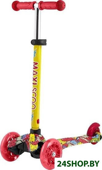 Трехколесный самокат Maxiscoo Baby MSC-B072102PR (монстры) Трехколесный самокат Maxiscoo Baby MSC-B072102PR (монстры)