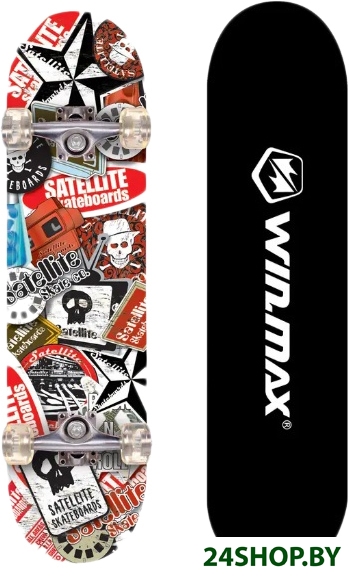 Скейтборд WIN.MAX WME05220Z2 (stickers) Скейтборд WIN.MAX WME05220Z2 (stickers)