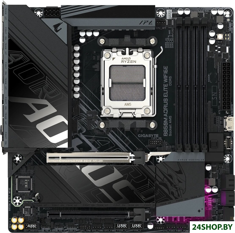 Материнская плата Gigabyte B850M Aorus Elite WiFi6E (rev. 1.1) Материнская плата Gigabyte B850M Aorus Elite WiFi6E (rev. 1.1)