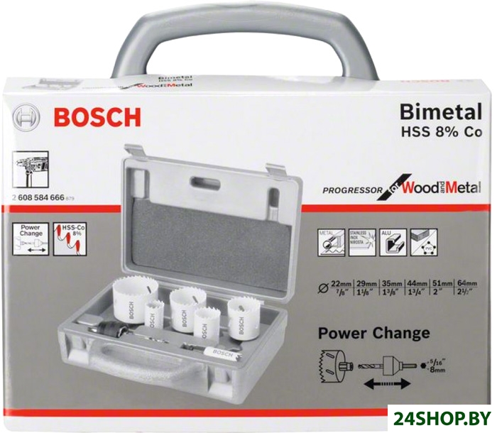 Набор оснастки Bosch 2608584666 9 предметов Набор оснастки Bosch 2608584666 9 предметов