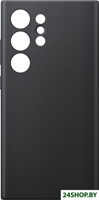 Чехол для телефона Samsung Vegan Leather Case S24 Ultra (черный) Чехол для телефона Samsung Vegan Leather Case S24 Ultra (черный)