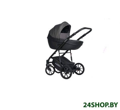 Детская универсальная коляска RIKO Basic Pacco 3 в 1 (04/темно-серый/черный) Детская универсальная коляска RIKO Basic Pacco 3 в 1 (04/темно-серый/черный)