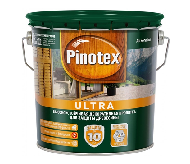 Пропитка Pinotex Ultra 2.7 л (калужница) Пропитка Pinotex Ultra 2.7 л (калужница)