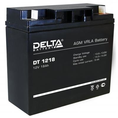 Аккумулятор для ИБП Delta DT 1218 (12В/18 А·ч) Аккумулятор для ИБП Delta DT 1218 (12В/18 А·ч)