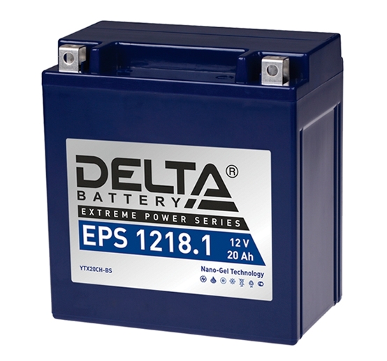 Мотоциклетный аккумулятор Delta EPS 1218.1 (20 А/ч) Мотоциклетный аккумулятор Delta EPS 1218.1 (20 А/ч)