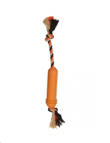 Игрушка для собак Beeztees Sumo Fit Цилиндр на канате 626029/81217 Orange Игрушка для собак Beeztees Sumo Fit Цилиндр на канате 626029/81217 Orange