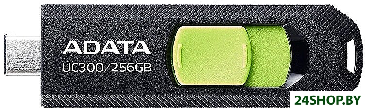 USB Flash ADATA UC300 256GB (черный/зеленый) USB Flash ADATA UC300 256GB (черный/зеленый)