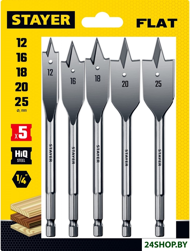 Набор сверл Stayer 2950-H5 (5 шт) Набор сверл Stayer 2950-H5 (5 шт)