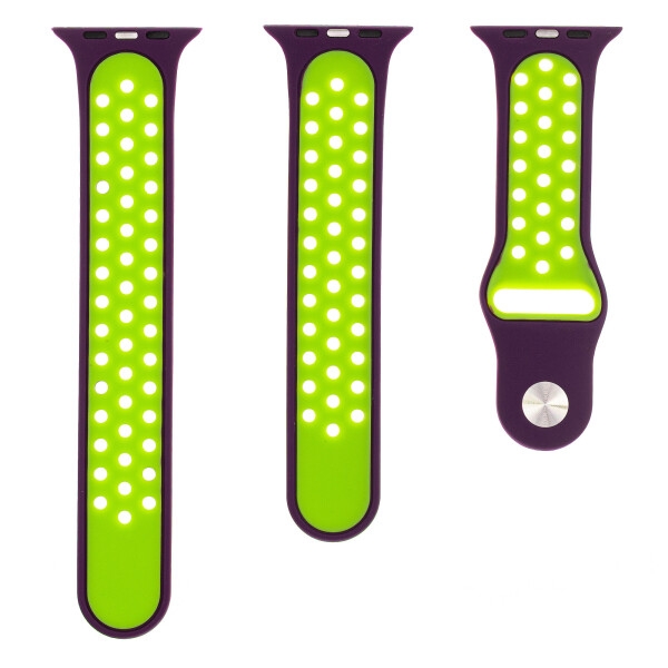 Ремешок Evolution AW40-SP01 для Apple Watch 38/40 мм (dark purple/fluo yellow) Ремешок Evolution AW40-SP01 для Apple Watch 38/40 мм (dark purple/fluo yellow)