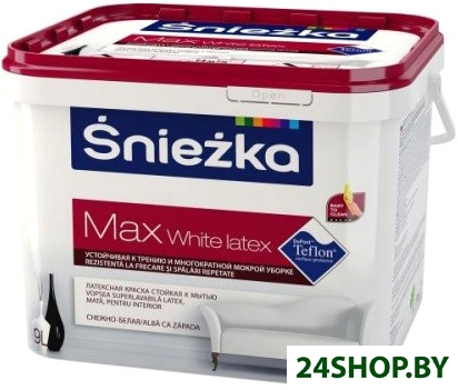 Краска Sniezka Max White Latex 1 л (белоснежный) Краска Sniezka Max White Latex 1 л (белоснежный)