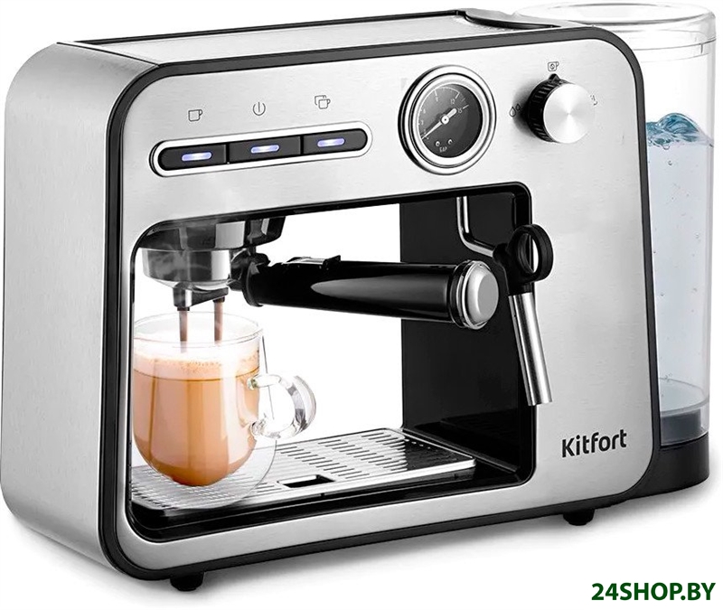 Рожковая кофеварка Kitfort KT-7515 Рожковая кофеварка Kitfort KT-7515
