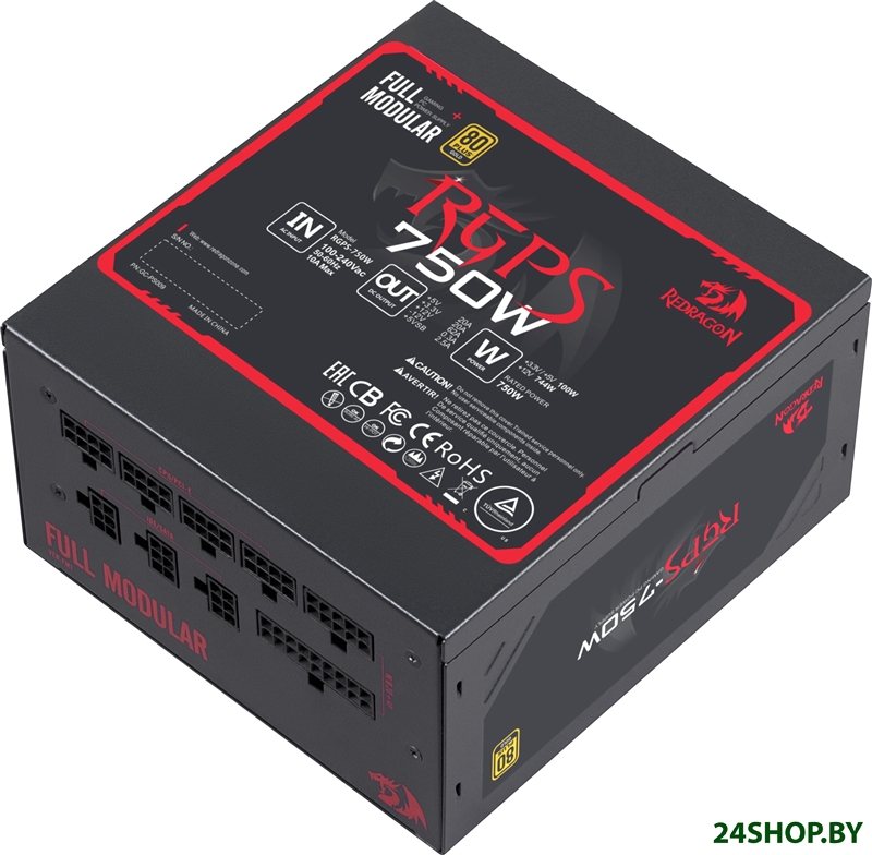 Блок питания Redragon RGPS-750W 70488 Блок питания Redragon RGPS-750W 70488