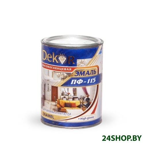 Эмаль Dekor ПФ-115 1.8кг (шоколадный) Эмаль Dekor ПФ-115 1.8кг (шоколадный)