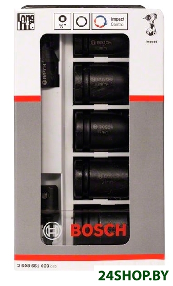 Набор торцевых головок Bosch 2608551029 7 предметов Набор торцевых головок Bosch 2608551029 7 предметов