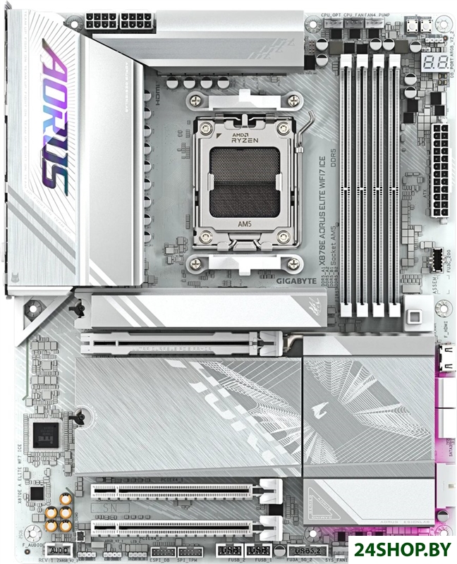 Материнская плата Gigabyte X870E Aorus Elite WiFi7 Ice Материнская плата Gigabyte X870E Aorus Elite WiFi7 Ice