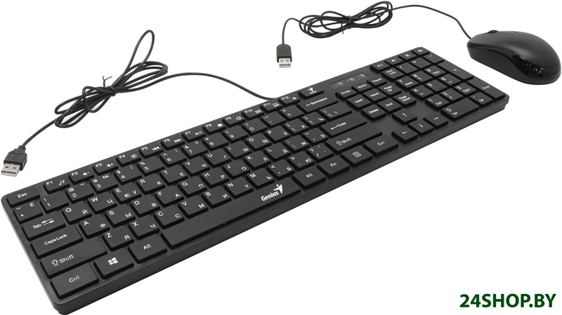 Офисный набор Genius SlimStar C126 (черный) Офисный набор Genius SlimStar C126 (черный)
