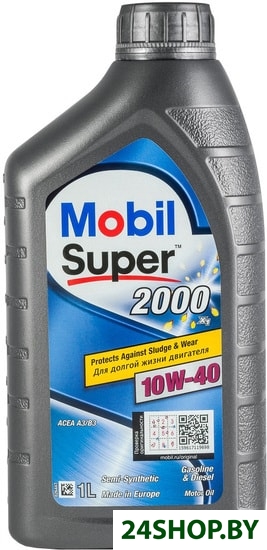 Моторное масло Mobil Super 2000 X1 10W-40 1л Моторное масло Mobil Super 2000 X1 10W-40 1л